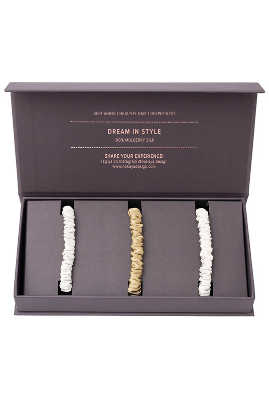 250000-55 Шелковая мини-резинка set-3 Silk accessories