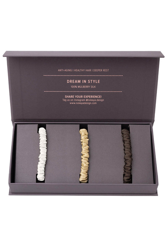 250000-55 Шелковая мини-резинка set-3 Silk accessories