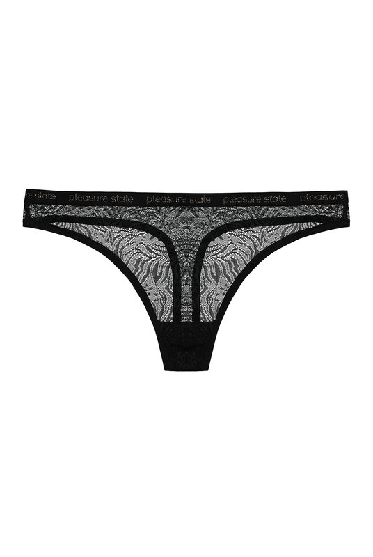 Женские трусы бразилиана с низкой посадкой от Плежн Стейт из нежного кружева в темном оттенке. Жіночі труси бразиліана з низькою посадкою від Плежн Стейт з ніжного мережива в темномувідтінку.