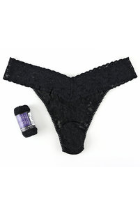 Купить стринги трусы женские кружевные от Hanky Panky в черном цвете. Купити стрінги труси жіночі мереживні від Hanky Panky в чорному кольорі..