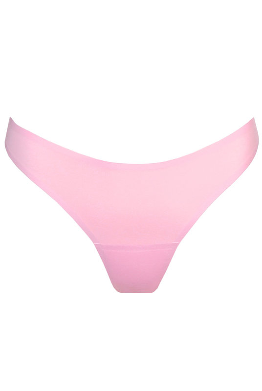 Женские трусы бразилиана с низкой посадкой от Мари Жо  с хлопком гладкие в розовом оттенке. Жіночі труси бразиліана з низькою посадкою від Марі Жо з бавовною гладкі в рожевому відтінку.