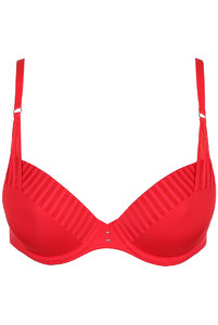 Бюстгальтер красный с уплотненными чашечками на косточках от Мери Жо. 
