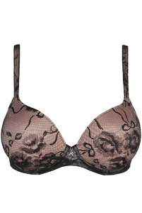 Кружевной бюстгальтер женский на кости в черном цвете, Прима Донна. Мереживний бюстгальтер жіночий на кістці в чорному кольорі, Пріма Донна.