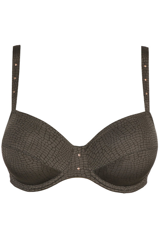 Женский бюстгальтер на кости с мягкими чашечками в зеленом цвете Мери Жо.