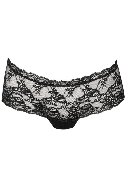 Трусики шорты женские полупрозрачные повседневные в черном цвете от Андрес Сарда. Трусики шорти жіночі напівпрозорі повсякденні в чорному кольорі от Андрес Сарда.