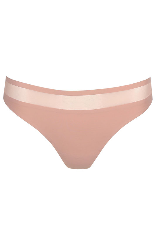 Бесшовные трусы женские тонкие и легкие стринги MARIE JO L`AVENTURE  в светлом розовом цвете. Безшовні труси жіночі тонкі і легкі стрінги MARIE JO L'aventure в світлому рожевому кольорі.