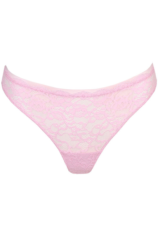 Женские трусы бразилиана бесшовные кружевные с низкой посадкой от Мари Жо  с хлопком  в розовом оттенке. Жіночі труси бразиліана безшовні мереживні з низькою посадкою від Марі Жо з бавовною в рожевому відтінку.