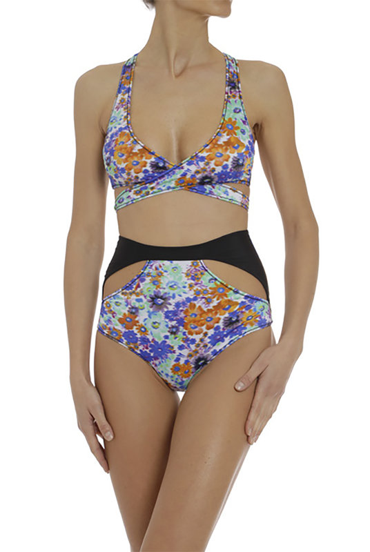 7BY11410 Топ Graphic Cutouts