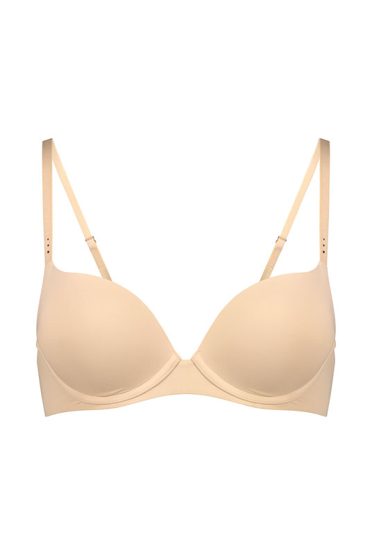 Купить бесшовный бюстгальтер женский с Пуш-ап 200% от Pleasure State в телесном цвете. Купити безшовний  бюстгальтер жіночий з Пуш-ап від Pleasure State в тілесному кольорі.