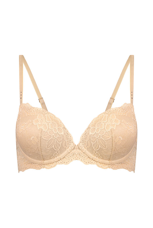 Купить кружевной бюстгальтер женский с Пуш-ап от Pleasure State в телесном цвете. Купити мереживний бюстгальтер жіночий з Пуш-ап від Pleasure State в тілесному кольорі.