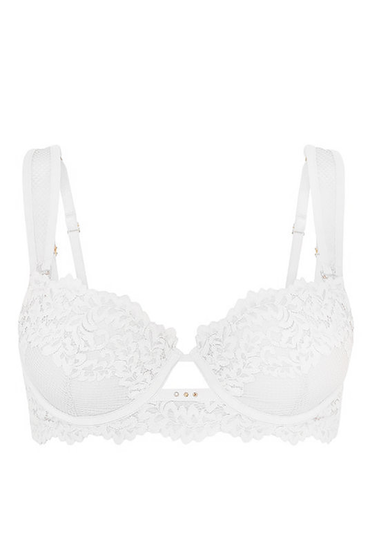 Белый Бюстгальтер Корбей белый кружевной Pleasure State