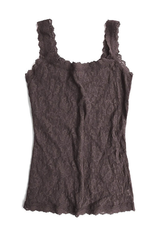 Купить кружевную майку для дома от Hanky Panky в сером цвете полупрозрачная. Купити мереживну майку для дому від Hanky Panky в сірому кольорі напівпрозора.