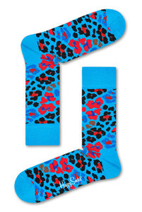 Купить носки унисекс их хлопка от Хэппи Сокс парные высокие с геометричным принтом голубые. Купити шкарпетки унісекс їх бавовни від хеппі Сокс парні високі з геометричним принтом блакитні