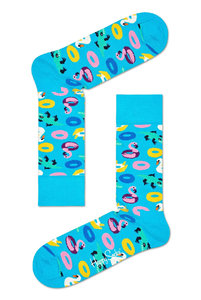 Купить носки унисекс их хлопка от Хэппи Сокс парные высокие с анималистическим принтом голубые. Купити шкарпетки унісекс їх бавовни від хеппі Сокс парні високі з анімалістичним принтом блакитні.