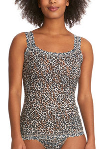 Hanky Panky брендовая одежда для сна и отдыха майка из кружева анималистический принт.