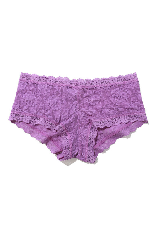 Купить женские трусы шорты кружевные от Hanky Panky сиреневые. Купити жіночі труси мереживні шорти від Hanky ​​Panky бузкові..