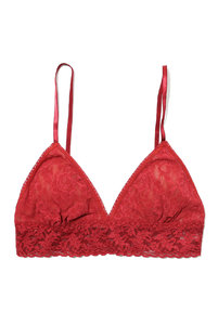 Купить женский бюстгальтер кружевной от Hanky Panky в насыщенном красном оттенке свеклы. Купити жіночий бюстгальтер мереживний від Hanky ​​Panky у насиченому червоному відтінку буряка. 
