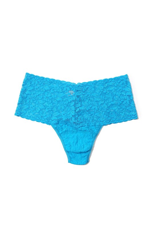 Купить женские трусы бразилианы с высокой посадкой голубые Hanky Panky. Купити жіночі труси бразиліани з високою посадкою блакитні Hanky Panky.