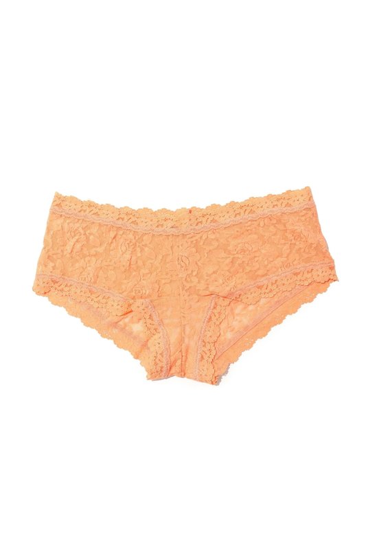 Купить женские трусы шорты кружевные с базовой посадкой повседневные и удобные в светло оранжевом цвете от Ханки Панки. Купити жіночі труси шорти мереживні з базовою посадкою повсякденні і зручні в помаранчевому кольорі від Ханки Панки.
