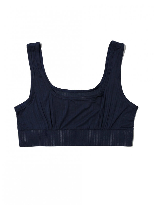 Купить женский бюстгальтер бралетт мягкий без кости от  Hanky Panky в темно-синем цвете. Купити жіночий бюстгальтер бралетт м'який без кістки від Hanky Panky в темно-синьому кольорі