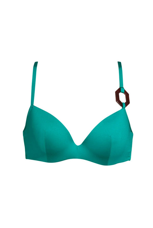 Верх раздельного купальника: купальный бюстгальтер с уплотненными чашками на кости, от Андрес Сарда. 