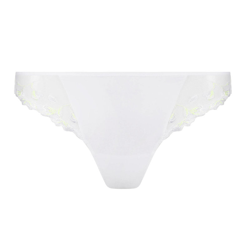 Купить женские трусы бразилиана бесшовные с вышивкой от MARIE JO в торжественном кристально белом цвете. Купити жіночі труси бразиліана безшовні з вишивкою від MARIE JO в урочистому кришталево білому кольорі.