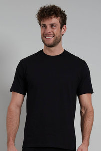 Мужская футболка из хлопка Годзбург повседневная для сна и отдыха черная. Чоловіча футболка з бавовни Годзбург повсякденна для сну і відпочинку чорна.