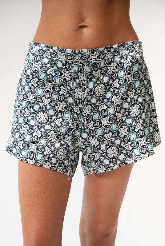 Шовкові Шорти з Чорним Принтом Нокая