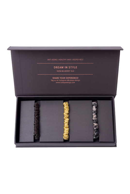 250000-55 Шелковая мини-резинка set-3 Silk accessories