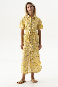 251204-15 Платье-рубашка Strapped Cotton