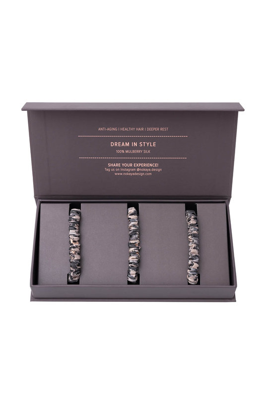 250000-55 Шелковая мини-резинка set-3 Silk accessories