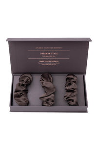 250000-57 Шелковая объемная резинка set-3 Silk accessories