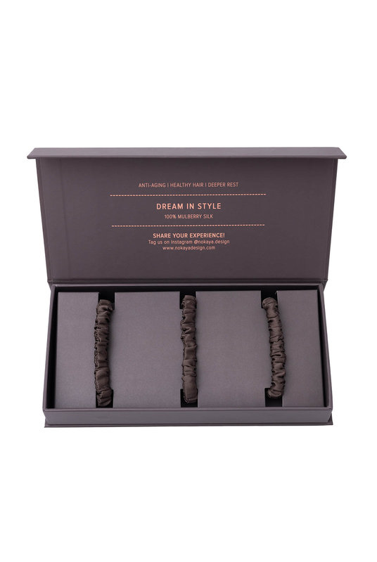 250000-55 Шелковая мини-резинка set-3 Silk accessories