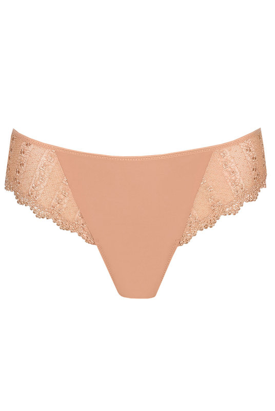 Купить бразилиана трусы женские кружевные с цветочной вышивкой и средней посадкой от MARIE JO в телесном цвете. Купити бразиліана труси жіночі мереживні з квітковою вишивкою і середньою посадкою від MARIE JO в тілесному кольорі.
