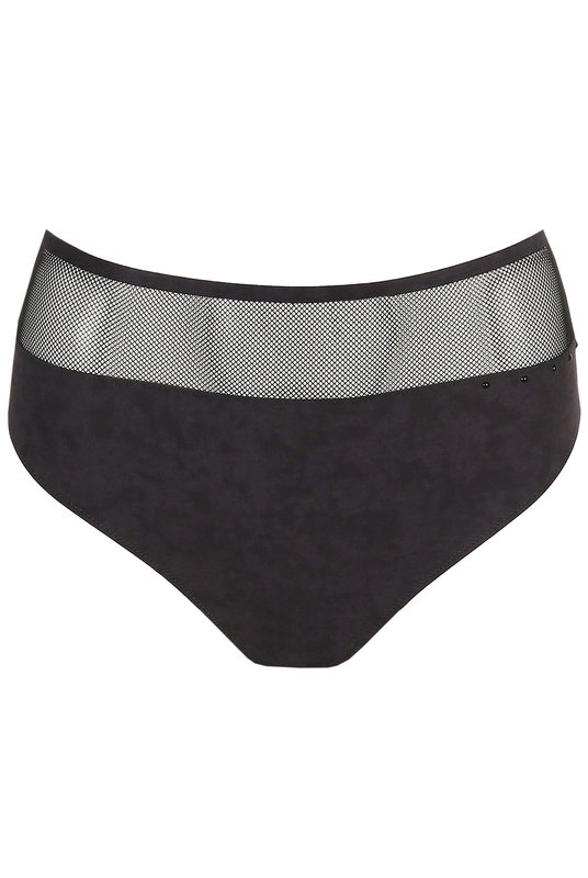 Купить бразилиана трусы женские с высокой посадкой со вставкой из прозрачного тюляот MARIE JO в черном цвете. Купити бразиліана труси жіночі з високою посадкою зі вставкою з прозорого тюляот MARIE JO в чорному кольорі.