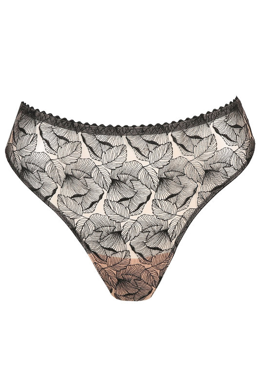 Женские трусики бесшовные стринги комфортные от PRIMA DONNA  в черном оттенке. Жіночі трусики безшовні стрінги комфортні від PRIMA DONNA в чорному відтінку.