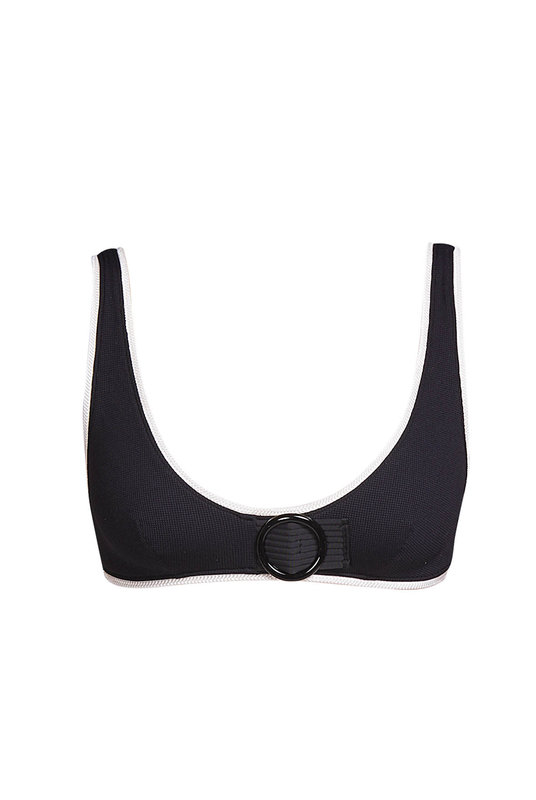 Купальный топ мягкий без косточек в черном цвете, от премиум бренда ANDRES SARDA. 