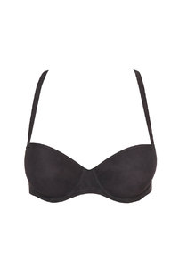 Бесшовный бюстгальтер балконет с акцентной бретелью по спинке, Marie Jo. Безшовний бюстгальтер балконет з акцентом на спинці, Marie Jo.