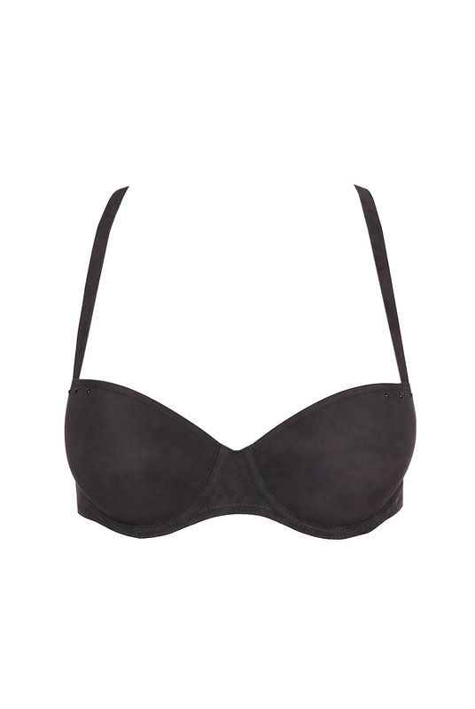 Бесшовный бюстгальтер балконет с акцентной бретелью по спинке, Marie Jo. Безшовний бюстгальтер балконет з акцентом на спинці, Marie Jo.