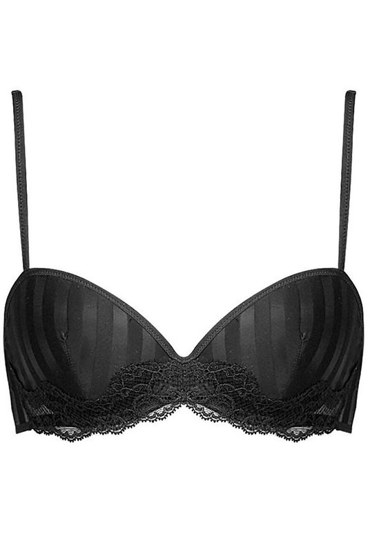 Бюстгальтер балконет черный уплотненный ANDRES SARDA