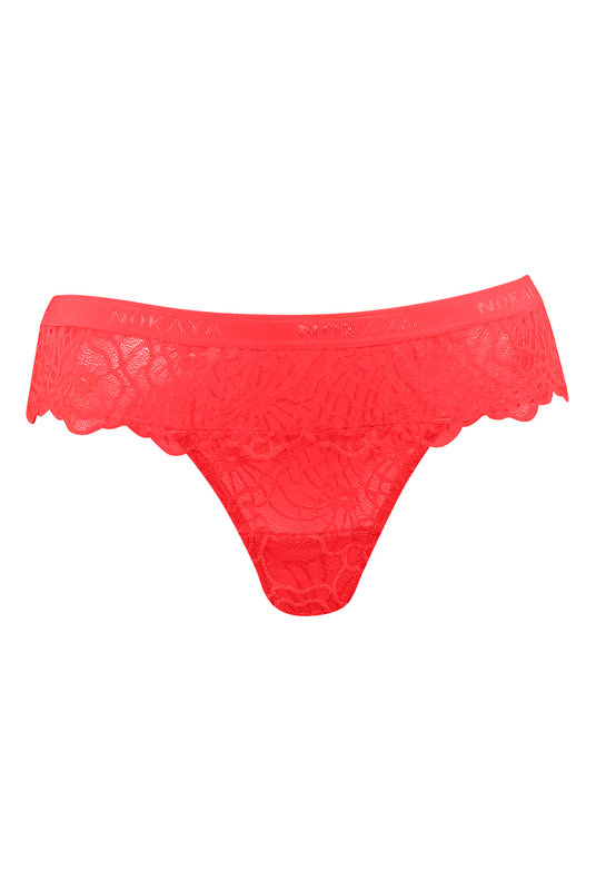 Купить стринги трусы женские кружевные сексуальные от Nokaya в страстном красном цвете. Купити стрінги труси жіночі мереживні сексуальні від Nokaya в пристрасному червоному кольорі.
