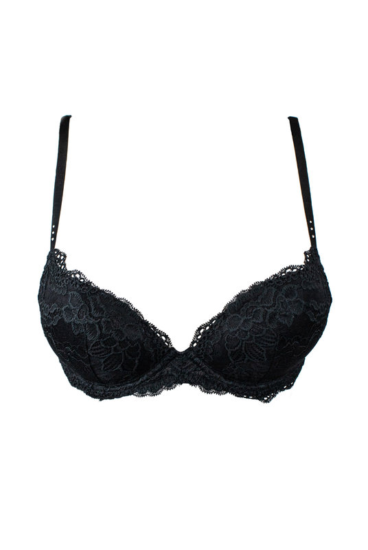 Бюстгальтер пуш-ап черный кружевной Pleasure State