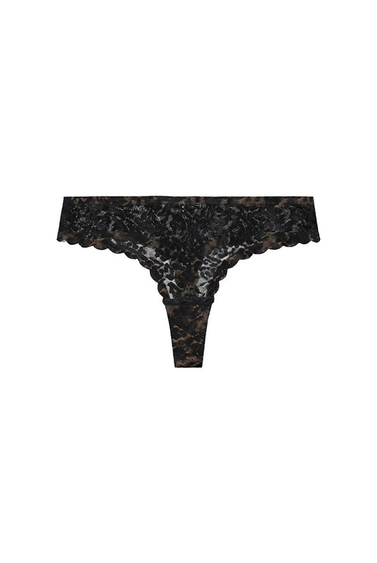 Купить стринги трусы женские кружевные от  PLEASURE STATE в цветочном принте черного цвета. Купити стрінги труси жіночі мереживні від PLEASURE STATE в квітковому принті чорного кольору.