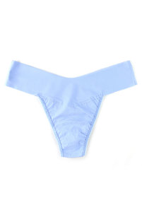 Бесшовные Трусы женские стринги в голубом цвете от  Hanky Panky без кружева. Безшовні труси жіночі стрінги в блакитному кольорі від Hanky Panky без мережива.