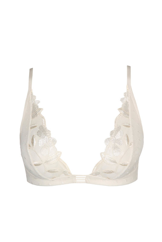 Бюстгальтер треугольник без косточек белый купить, Мери Жо, фото крупным планом. Бюстгальтер трикутник без кісточок білий купити, Мері Жо, фото крупним планом.