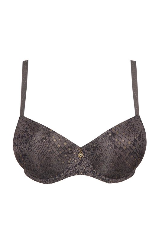 Бесшовный бюстгальтер балконет на кости с уплотненными чашками, Прима Донна. 