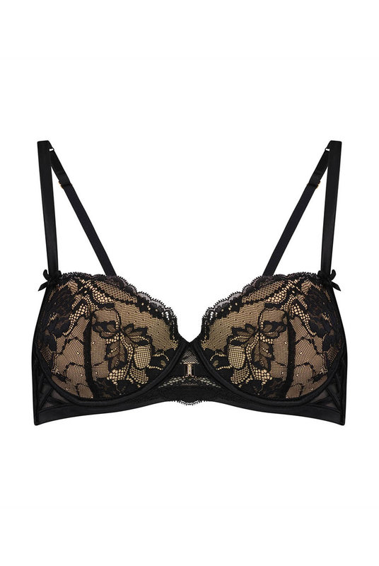 Черный кружевной бюстгальтер Pleasure State