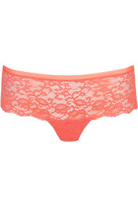 Бесшовные трусики женские шорты  кружевные в цвете персидский красный от Мари Жо. Безшовні трусики шорти мереживні в кольорі ПЕРСЬКИЙ ЧЕРВОНИЙ від Марі Жо.