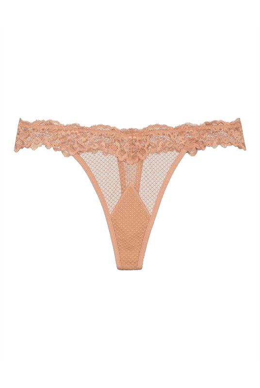 Полупрозрачные трусики стринги с низкой посадкой от Ми Бай Бендон  в цвете Тоскана. Напівпрозорі трусики стрінги з низькою посадкою від Мі бай Бендон в кольорі Тоскана.