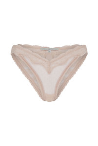 Трусики бикини с рюшами в нежном пудровом оттенке от Stella McCartney. Трусики бікіні з рюшами в ніжному пудровому відтінку від Stella McCartney.